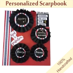 Magnificent Personalized Scrap Book of Photos  N  Messages to Punalur