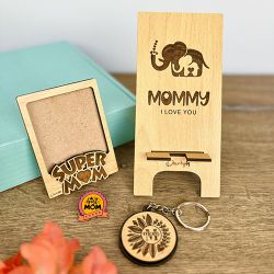 Marvellous Mothers Day Magnet Frame N Keychain Combo to Uthagamandalam