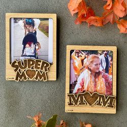 Double Delight  Personalized Super Mom Polaroid Set to Taran Taaran
