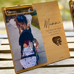 Admirable Super Mom Personalized Photo Plank Gift to India