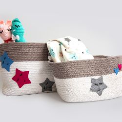 Chic Cotton Rope Baskets Gift Set to Cooch Behar