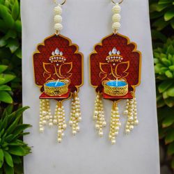 Festive Decor Hanging Diyas Set