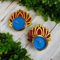 Gorgeous Lotus Diya Set