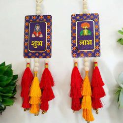 Stylish Subh Labh MDF Door Hanging