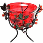Amazing Red Wrought Iron Candle Stand Gift  to Kanjikode
