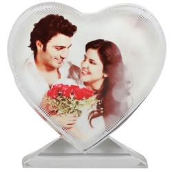 Best Heart Shape Personalized Glass Table Top to Palani