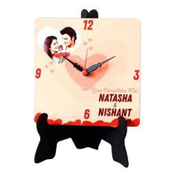 Astonishing Personalized Photo Square Table Clock to Alwaye
