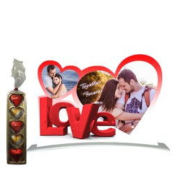 Perfect Hearty Love Personalized Photo Stand to Cooch Behar