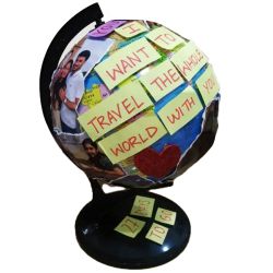 Elegant Personalized Globe to Muvattupuzha