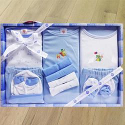 Marvelous Cotton Clothes Gift Set for New Born Boy to Kanjikode