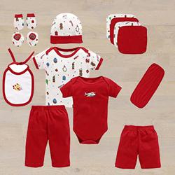 Wonderful Gift Set of Cotton Clothes for Babies	 to Karunagapally