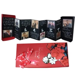 Magical Personalized Folding Photo Greetings Card to India