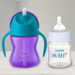 Amazing Philips Avent Straw Cup N Anti Colic Bottle to Nagercoil