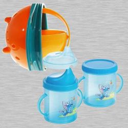 Marvelous Non Spill Feeding Gyro Bowl and Sipper Cup Combo to Karunagapally