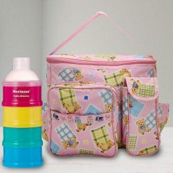 Marvelous Milk Powder Container N Compartment Baby Bag to Ambattur
