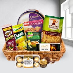 Amazing Snacks Gift Basket to India