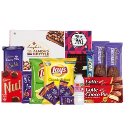 Happiness Loaded Crunchies N Munchies Cone Hamper to Andaman and Nicobar Islands