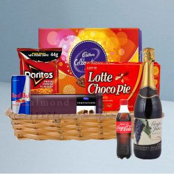 Special Evening Party Gift Hamper with Fruit Wine to Cooch Behar