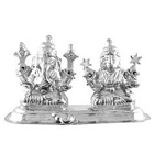 Amazing Silver Plated Laxmi Ganesh Idol to Cooch Behar