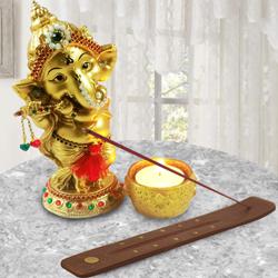 Marvelous Ganesha Idol with Agarbatti Stand to Kanjikode