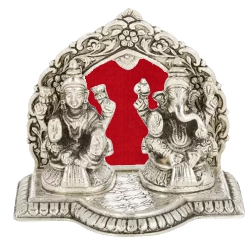 Wonderful Silver Plated Laxmi Ganesh in Mandap and Diya to Kanjikode