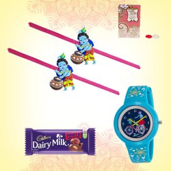 Colored Dial Zoop Girls Watch with Cadbury Rakhi to Alappuzha
