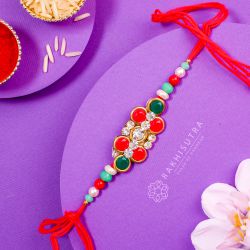 Elegant Stone Studded Rakhi