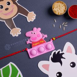 Lovely Peppa Pig PopIt Rakhi