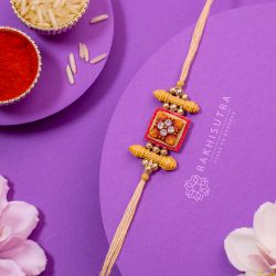 Designer Ethnic Stoned Rakhi