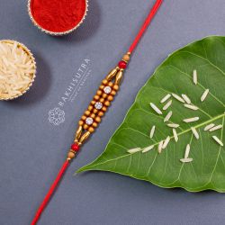 Dashing Triple Stone Rakhi