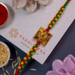 Stunning Floral Kundan Rakhi