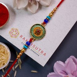 Impressive Kundan Rakhi