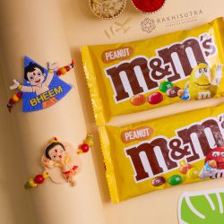 Stylish Kids Rakhi Set N M N M Chocolate Combo