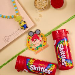 Trendy Kids Rakhi N Skittles Combo to India