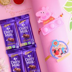 Stylish Kids Rakhi N Cadbury Chocolate Combo