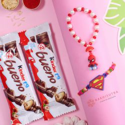 Fancy Superhero Kids Rakhi N Kinder Bueno Xombo to Taran Taaran