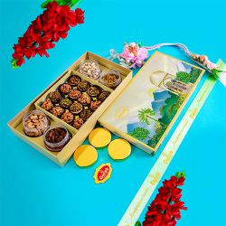 Deluxe Nuts N Sweets Treat Box to India