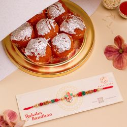 Divine Ganesha Rakhi  N  Laddu Delight