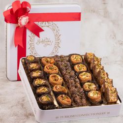 Tin Of Chocolate Baklavas  N  Kunafas for Rakhi to Taran Taaran