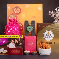 Golden Elegance Rakhi Box