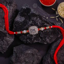 Beautiful Premium Amarican Diamond Rakhi for Brothers