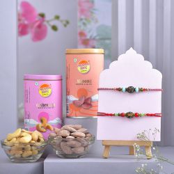 Nutty Treats N Beautiful Rakhis Gift Hamper to Rakhi-to-australia.asp