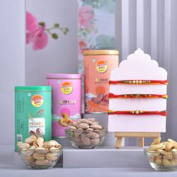 Rakhi Blessings with Gourmet Nuts to Rakhi-to-australia.asp