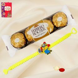 Fabulous Minion Rakhi with Ferrero Rocher Chocolates to Alappuzha