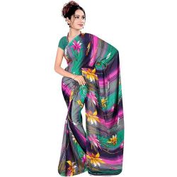 Beautiful Suredeal Printed Georgette Fabric Saree for Women to Worldwide_product.asp