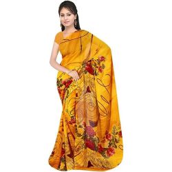 Gorgeous Suredeal Georgette Printed Saree for Beautiful Ladies to Marmagao
