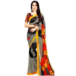 Designer Multi-color Marble Chiffon Printed Saree for Lovely Ladies to Nipani