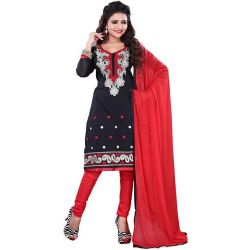 Spectacular Cotton Fabric Salwar in Black Colour to Alappuzha
