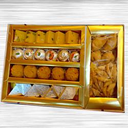 Delectable Assorted Sweets n Savory Combo Gift to India