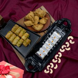 Delicious Roll Baklawa with Sweets n Snacks from Haldiram to Kanyakumari